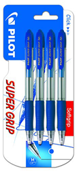 Pilot Supergrip - Blíster de bolígrafos, 4 unidades precio