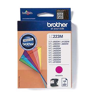 Brother LC223M - Cartucho de tinta, color magenta