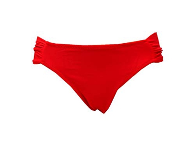 SOL Y PLAYA - Braguita Bikini Tanga Sexy Cuerdas Hilo Moderno para Mujer Chica (Rojo-, 40 - M)