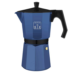 Cecotec cafetera Italiana Mimoka 600 Blue. Fabricada en Aluminio Fundido, Apta para Todo Tipo de cocinas, para 6 Tazas de café precio