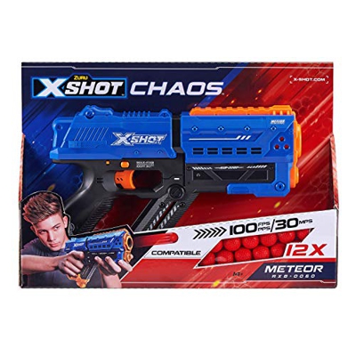 XSHOT- Meteor 36282, Azul, METEOR-12 Bolas de Espuma