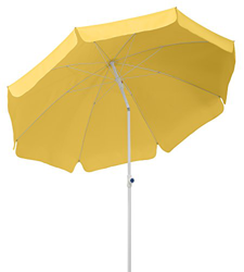 Schneider Parasol Ibiza, Amarillo Dorado, Aprox. 200 cm Ø, 8 Piezas, Redondo características