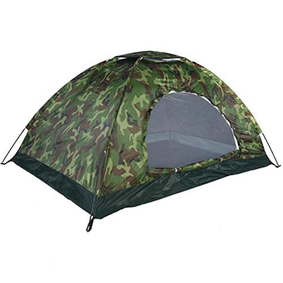 MAGT Carpa, Tienda De Campaña Camuflaje Tienda Impermeable De Camuflaje Exterior Protección UV Impermeable 2 Personas Tienda con Ventilación de Aire Y