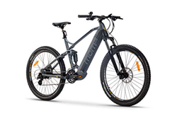 Moma Bikes Bicicleta Eléctrica E-MTB 27.5" Full Suspension, Shimano 24vel, frenos hidráulicos, batería Litio 48V 13Ah (624Wh) en oferta