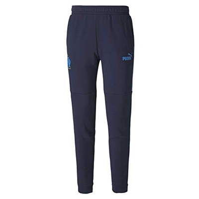 PUMA OM FtblCulture Track Pants Chándal, Hombre, Peacoat/Bleu Azur, XL