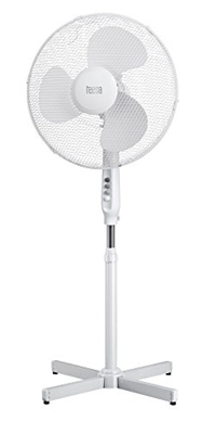 Teesa tsa8022 – Ventilador de pie, 3 velocidades, automática oscilación 90 °, 45 W, color blanco