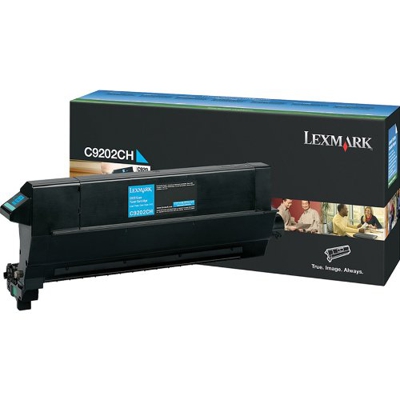 Lexmark C9202CH - Tóner, Capacidad 14000 páginas, Color Cian