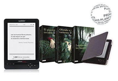 Wolder - mibuk Ilusion Pearl Baztán 6" (Edición Limitada, 6" PEARL, 4 GB Flash + microSD hasta 32GB) Incluye Funda, Trilogía Baztán y 1000 libros