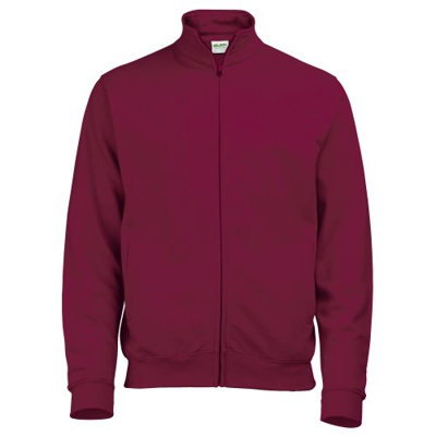 AWDis - Sudadera/Chaqueta Fina Lisa con Cremallera Completa para Caballero/Hombre. (Extra Grande (XL)) (Vino)