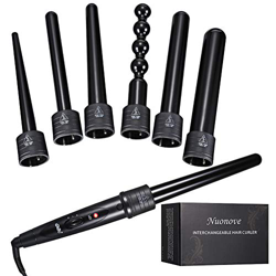 Rizador de Pelo Profesional, Plancha Rizadora, Pantalla LCD Tenacillas Pelo Ceramica Muitifunción 6 en 1 con Barriles Intercambiables 9mm-32mm, con Pe precio