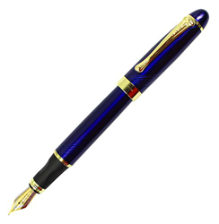 Gullor Pluma de Jinhao fuente x450 profundo giro azul y oro precio