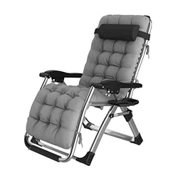 DQCHAIR Silla Plegable Ligera para Camping, Apta para Jardines, Patios, Piscinas, etc. 65x75x115cm Silla Multifuncional (Color : Gray) características