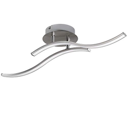 Monzana Plafón LED 2 focos 'Ola' de techo modernos iluminación de interior spots luz blanca cálida 15V salón decoración características