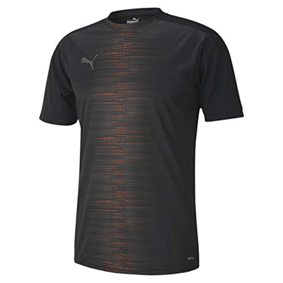 PUMA ftblNXT Pro tee Camiseta, Hombre, Black/Shocking Orange, XXL