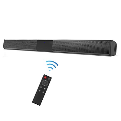 Docooler Barra de Sonido para TV, Inalámbrico TWS reproducción de Canal Izquierdo y Derecho BT 5.0 Altavoz SoundBar TV de Cine en casa 3D de Bass tele