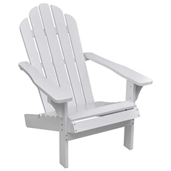 vidaXL Silla de Jardín de Madera Blanca Tumbona Asiento Hamaca Patio Exterior precio