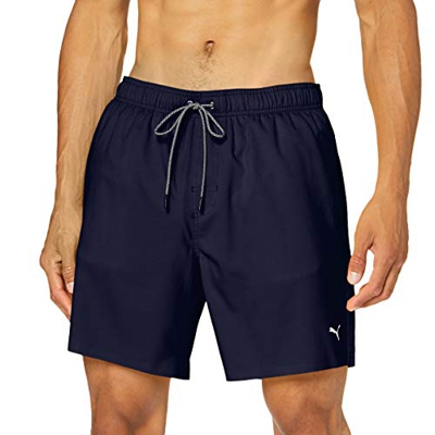 PUMA 100000031001020 Swim Men Medium Length Swim Shorts 1P Color: Navy - Talla: M