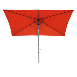 Angel Living 2x3M Sombrilla Parasol de Aluminio y Poliéster, Parasol Inclinado con Manivela, Mástil Aluminio 38mm (Terracota) precio