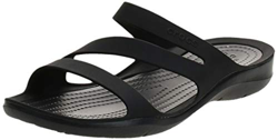 Crocs Swiftwater Sandal Women, Chanclas para Mujer, Negro (Black/Black), 41/42 EU en oferta