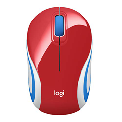 Logitech M187 Ratón Inalámbrico Portátil, 2,4 GHz con Receptor USB, Seguimiento Óptico 1000 DPI, PC/Mac/Portátil, Rojo características