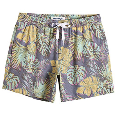 MaaMgic Bañador Hombre de Natación Secado Rápido Interior de Malla Pantalones Cortos d'Aire Vintage 80s 90s