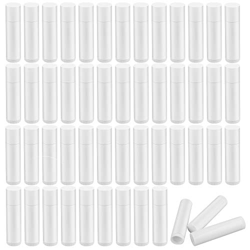 Dadabig 50 Pcs Envases de Labios Bálsamo Contenedor Vacío de Pintalabios Tubos de Bálsamo de Plástico para DIY Lápices,Blanco en oferta