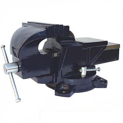 Silverline 656618 Tornillo de Banco con Base Giratoria, Capacidad: 160 mm / 16 kg