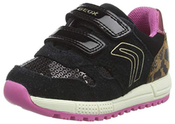 Geox B ALBEN Girl A, Sneaker Niñas, (Black/Fuchsia), 25 EU precio