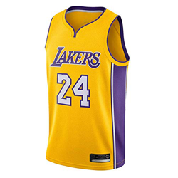 Camiseta de Baloncesto para Hombre,Mujeres Jersey Hombre - NBA Lakers Kobe Bryant # 24 Jerseys Transpirable Bordado Baloncesto Swingman Jersey en oferta
