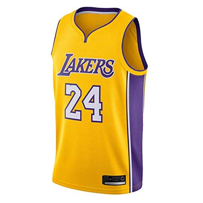 Camiseta de Baloncesto para Hombre,Mujeres Jersey Hombre - NBA Lakers Kobe Bryant # 24 Jerseys Transpirable Bordado Baloncesto Swingman Jersey