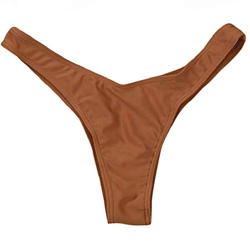 Traje de Baño Mujer 2019 SHOBDW Playa de Verano Sexy Bikini Tanga Mujer Color Sólido Bañador Shorts Bañadores de Mujer Sexy(Marrón,L) características