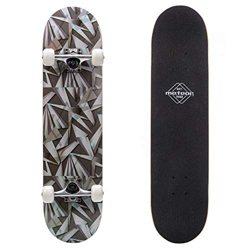 Monopatín patineta Retro Madera Skateboard Completo niños jóvenes Adultos Mejor Calidad Robusto Ligero Ruedas un Skateboard Madera (Geometric) precio