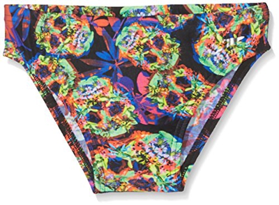 Speedo Psychedelic Fusion 5cm Allover Brief Bañador, Hombre, Black/Siren/Diva, 26
