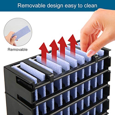 KOERIM Mini Enfriador Portátil USB Aire Acondicionado 3 en 1 Personal Enfriador de Aire Humidificador Purificador Ventilador Escritorio,3 Velocidades