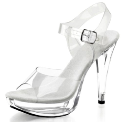 Pleaser Cocktail 508, Sandalias Para Mujer, Transparent (Clr/Clr), 38 EU en oferta