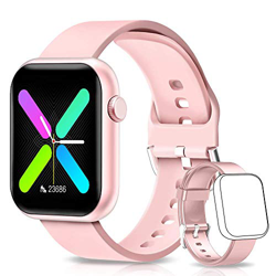 BANLVS Smartwatch, Reloj Inteligente Mujer Hombre con Correa Repuesta, Smartwatch Impermeable IP67 con Monitor de Sueño Contador de Caloría Pulsómetro en oferta