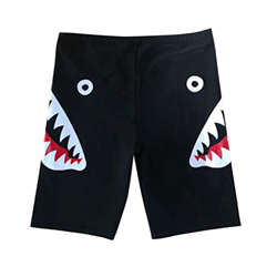 Deeabo Bañador Con Estampado De Tiburones, Pantalones Cortos De Spandex De Nylon Transpirables Con Cordón Para Hombres, Pantalones De Playa De Secado  características