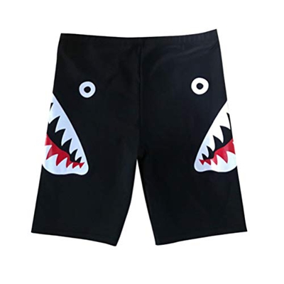 Deeabo Bañador Con Estampado De Tiburones, Pantalones Cortos De Spandex De Nylon Transpirables Con Cordón Para Hombres, Pantalones De Playa De Secado 