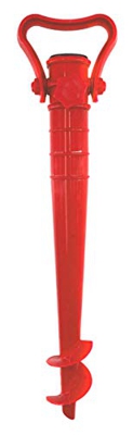 H HANSEL HOME Soporte para Sombrilla Playa Sujeta Sombrillas Base de Sombrilla Playa - Rojo