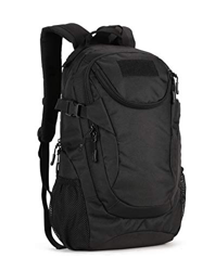 Yakmoo Mochila de Asalto Impermeable Estilo Militar Táctico de Nylon Molle Sistema Bolsa de Estudiante Gran Mochila de 25L al Aire Libre Negro precio