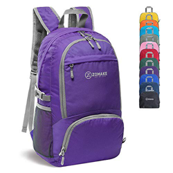 ZOMAKE 30L Ligera Mochila Plegable de Senderismo Excursión Deportes, Mochilas Pequeña Impermeable para Mujer Hombre Viaje(Violet) precio