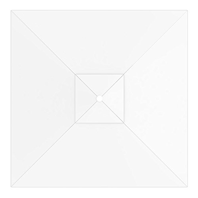 paramondo Tela de Recambio para Sombrilla Parasol INTERPARA, Incl. Air Vent (3 x 3m / Cuadrada), Blanco