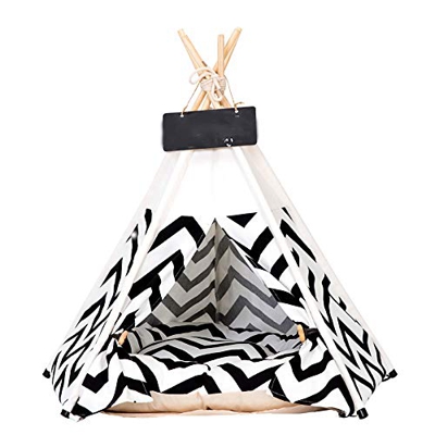 Tienda de campaña para mascotas, casa para mascotas, cama para perros y gatos, tienda de juegos para mascotas, con cojín, extraíble y lavable.