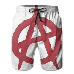 PKPK Bañador anarquista con bañador para Hombre Ropa de Playa Pantalones Cortos de Playa Casuales en oferta