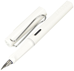LAMY Safari - Pluma estilográfica (plumín fino), color blanco características