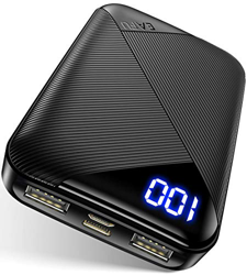 EAFU Power Bank, Mini Tamaño 10000mAh Pantalla LED Bateria Externa Movil, Doble 3A USB C Entrada Cargador Con Linterna Compatible con iPhone Xs 8 iPad características