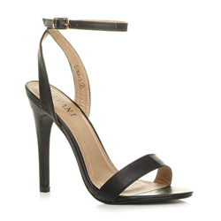 Mujeres tacón Alto Correa de Tobillo Fiesta Dama de Honor Boda Noche Apenas allí Sandalias de Tiras Zapatos número 4 37 características