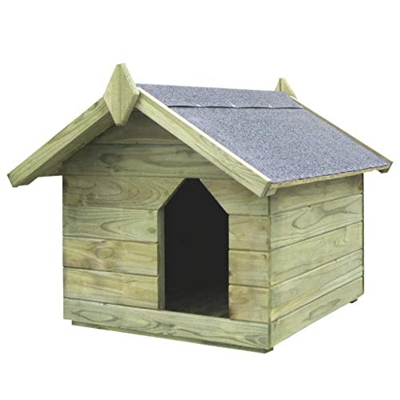 Tidyard Casas de Perros para Jardín,Caseta de Exterior para Perros,Apertura de Techo,Impermeable y Resistente Intemperie y Putrefacción,Madera Pino Im