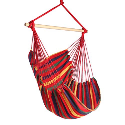Chihee Silla de la Hamaca Hamaca Grande de relajación Que cuelga, Silla de Tela del algodón para Mayor Comodidad y Durabilidad Interior/al Aire Libre 