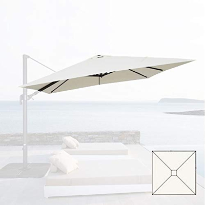 Cubierta de lona de repuesto 3 x 3 para sombrilla de jardín Top Air Chimenea 3 x 3 – Beige